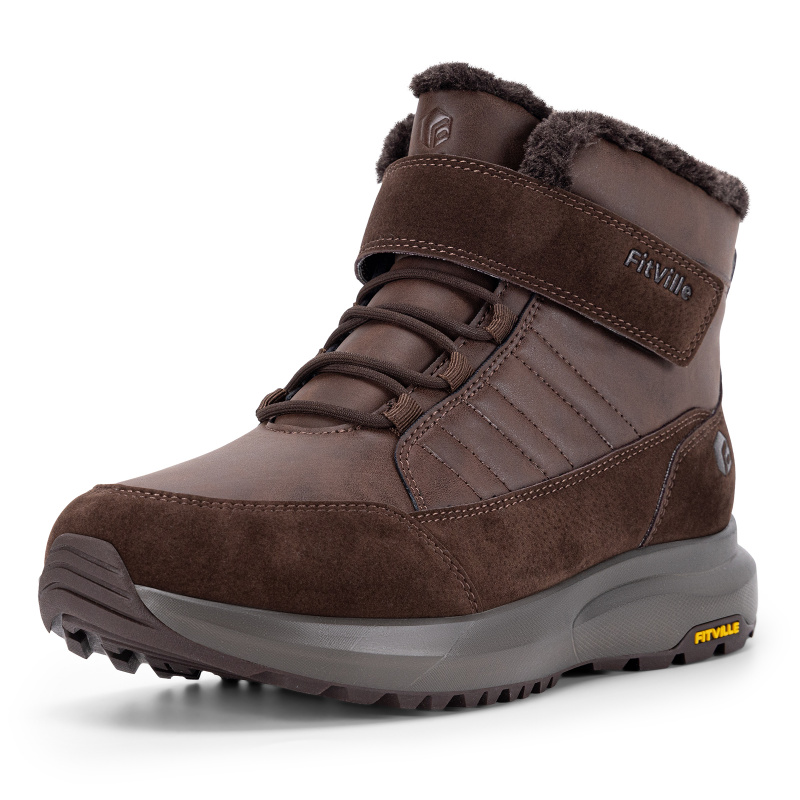 Snow Boot Fur Lined - Мужские зимние ботинки FitVille с широким
