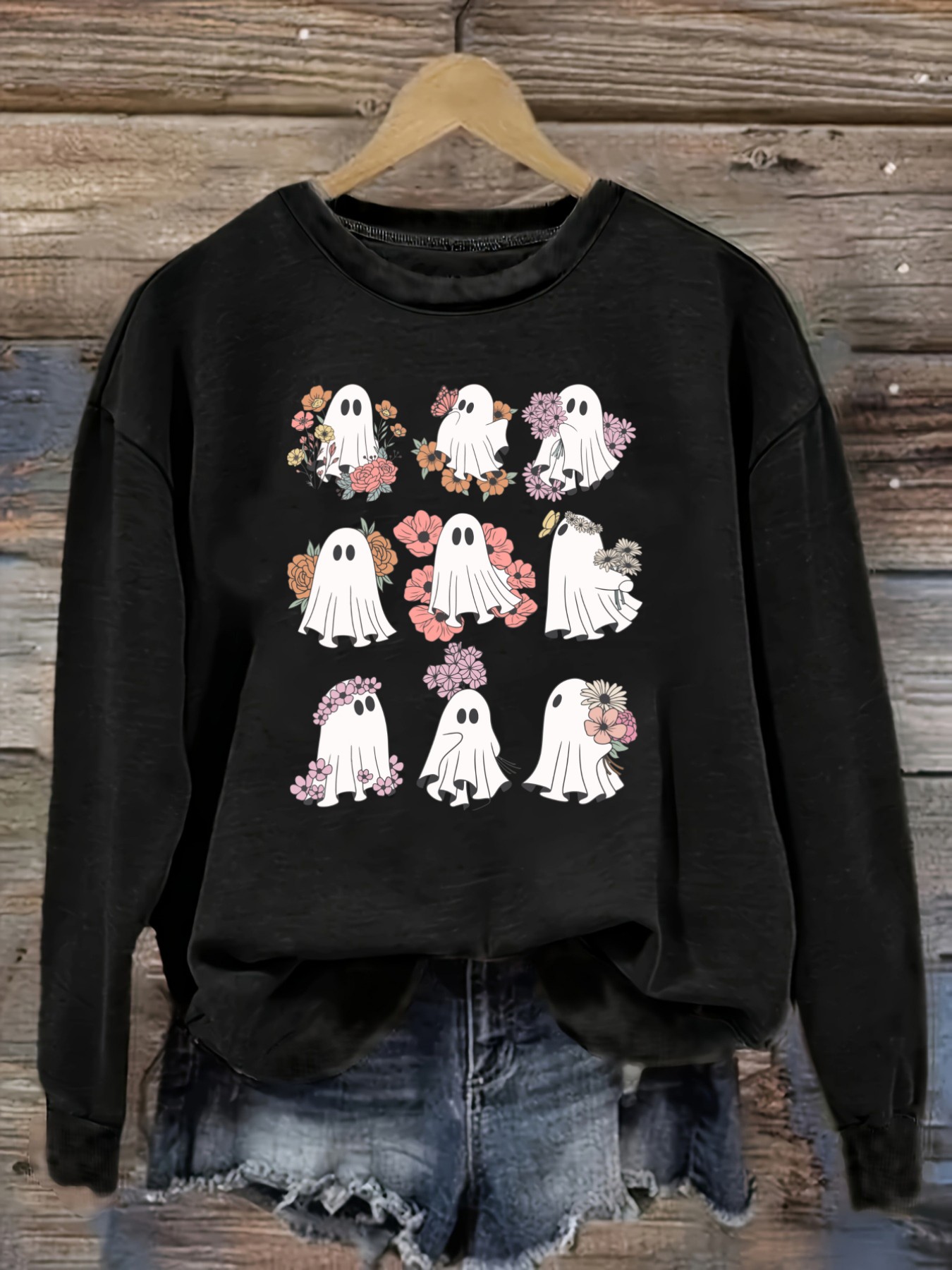 Winter Clothing Patterns - Женская повседневная футболка с длинным рукавом