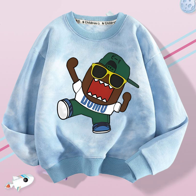 Winter Clothing Girls - Детский свитшот Domo Kun с круглым