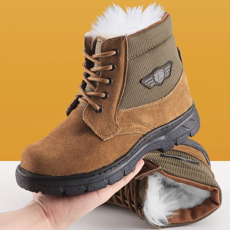 Snow Boot Fur Lined - Зимние мужские ботинки из натуральной кожи