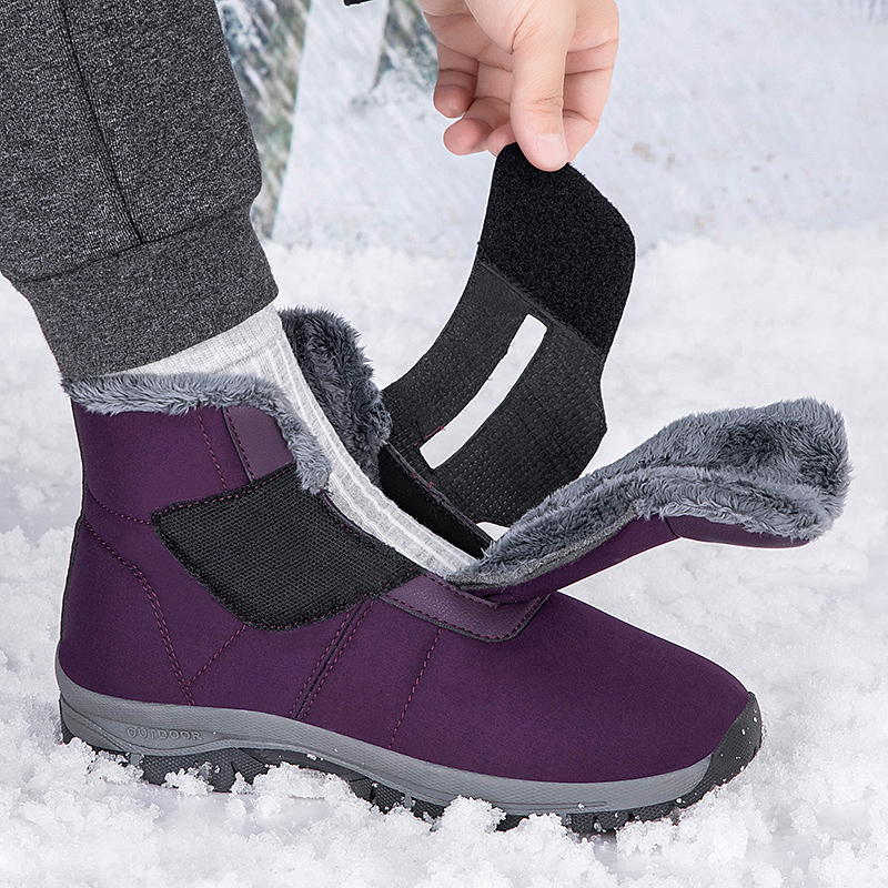 Snow Boot Fur Lined - Зимние женские зимние ботильоны на меховой