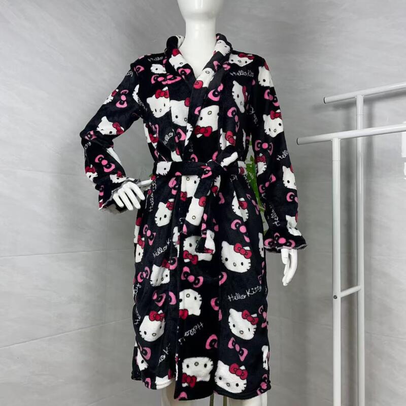 Warm Winter Clothing - Ночная рубашка Hello Kitty, новый осенне-зимний