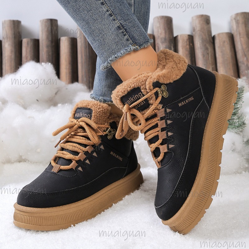 Snow Boot Fur Lined - Большие размеры 36–41, зимние зимние ботинки