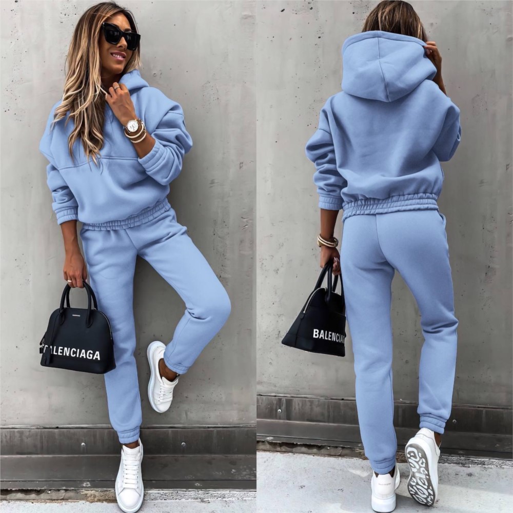 Winter Clothing Girls - Осень-зима, новая однотонная толстовка с длинными