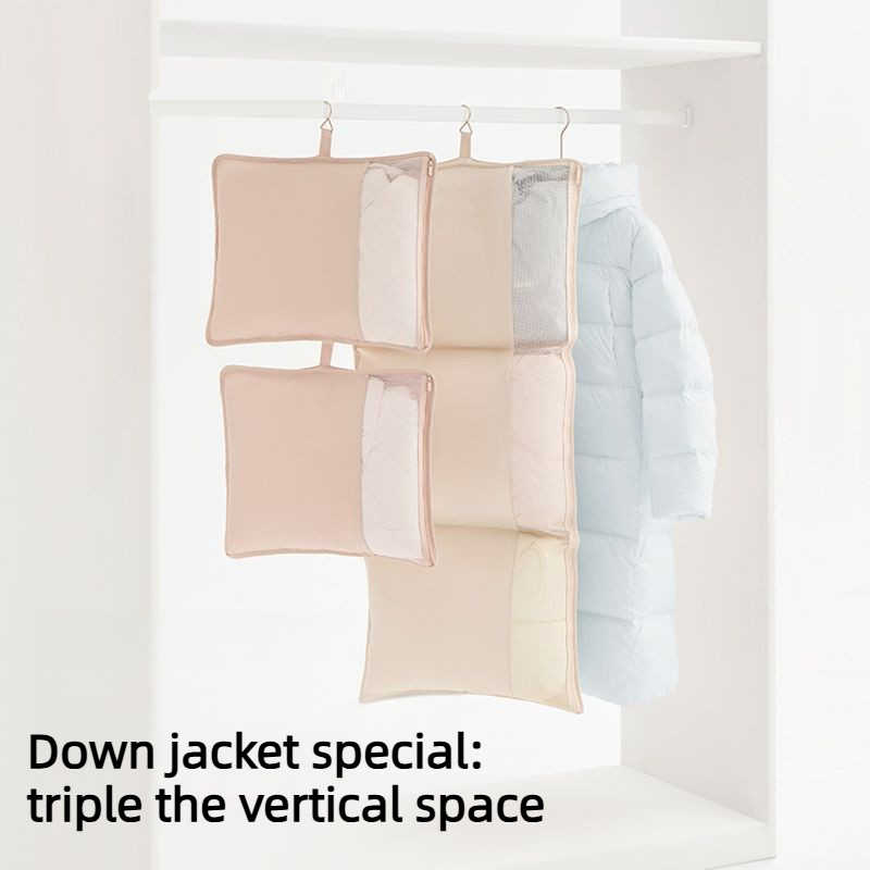 Winter Clothing Organizer - Складная сетчатая подвесная сумка-органайзер, прозрачная, дышащая,