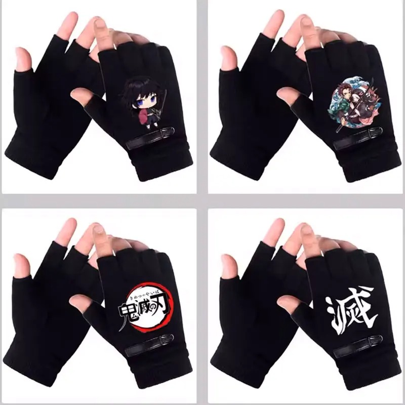 Winter Clothing Girls - Аниме Demon Slayer студенческие перчатки с