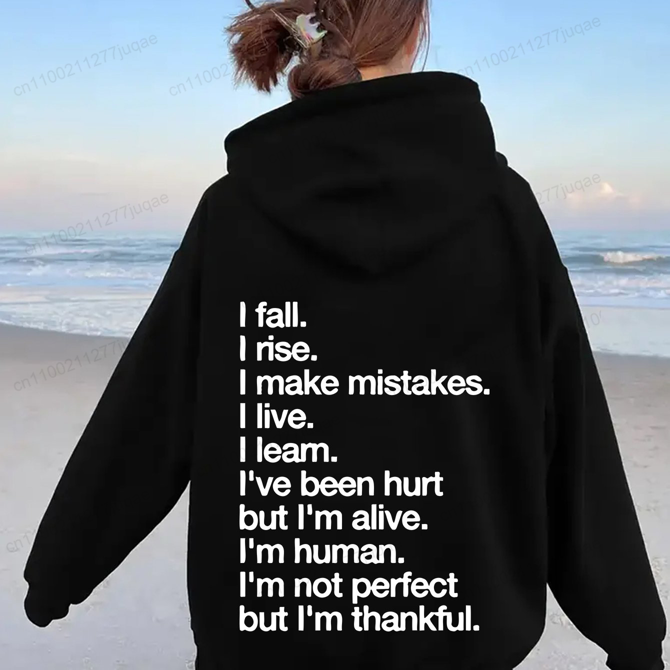 Winter Clothing Quotes - Женская толстовка с капюшоном с цитатами