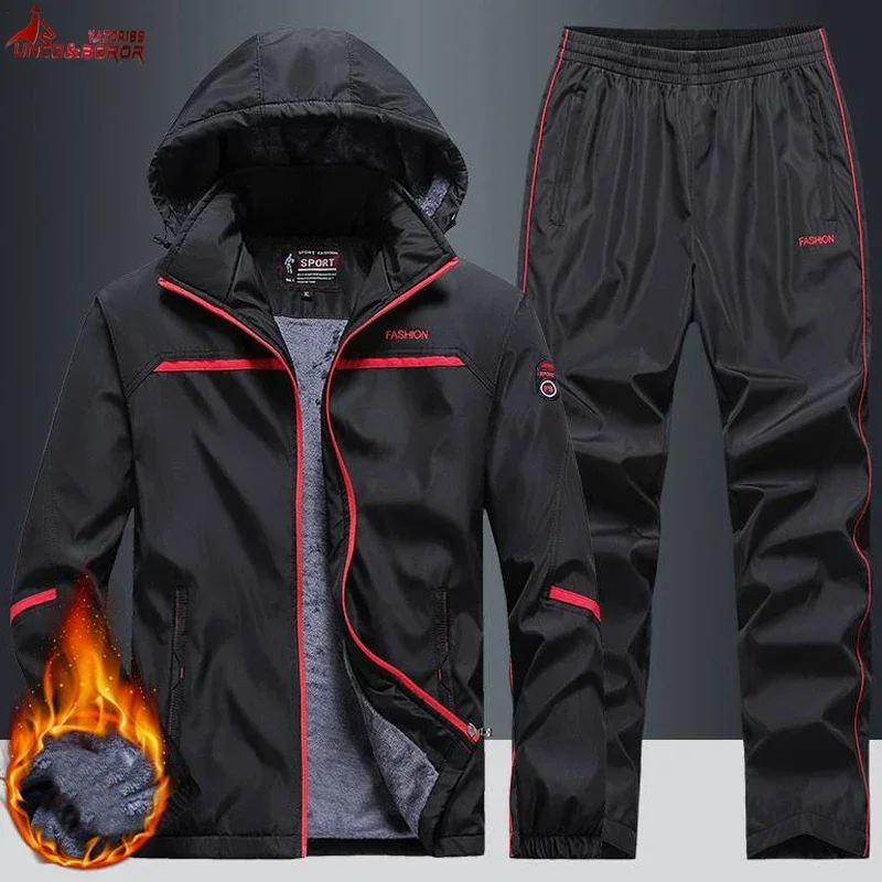 Winter Clothing Patterns - Новый теплый спортивный костюм, мужские комплекты,