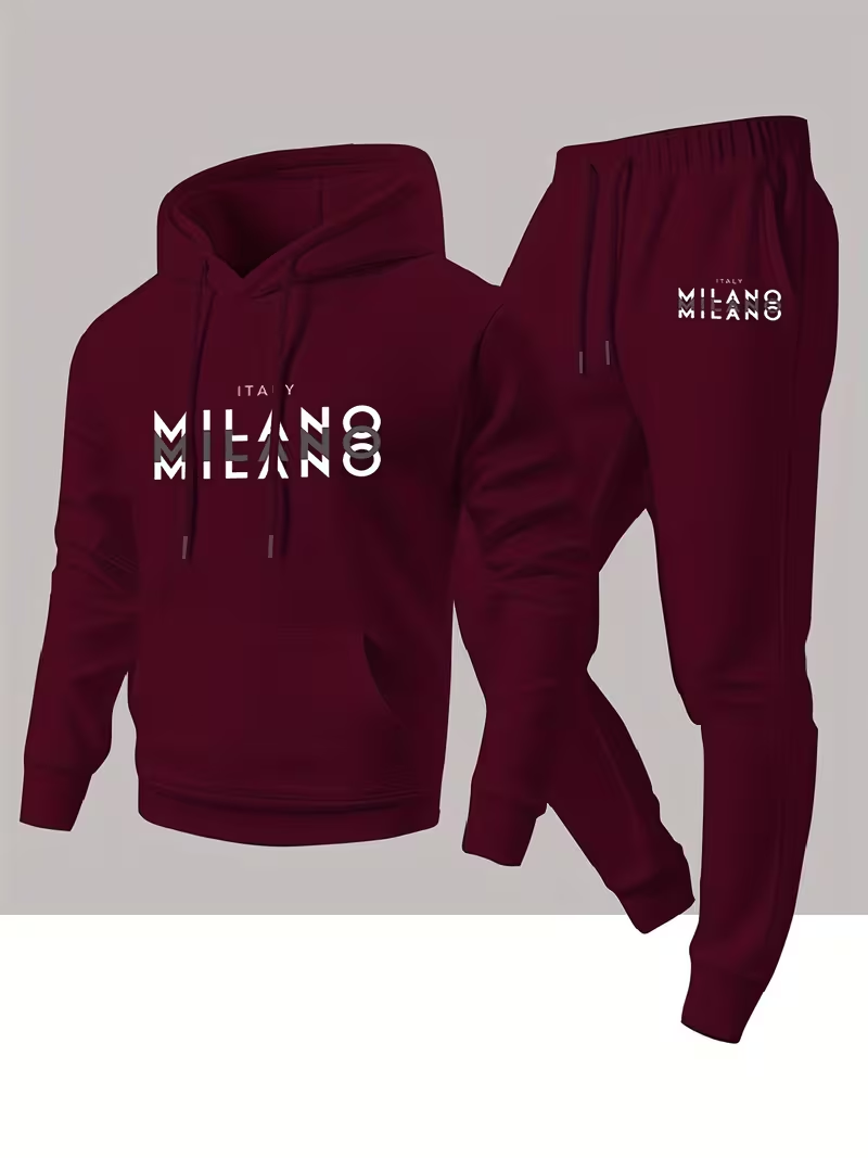 Мужской модный комплект с прин – обзор и цена Winter Clothing For Men