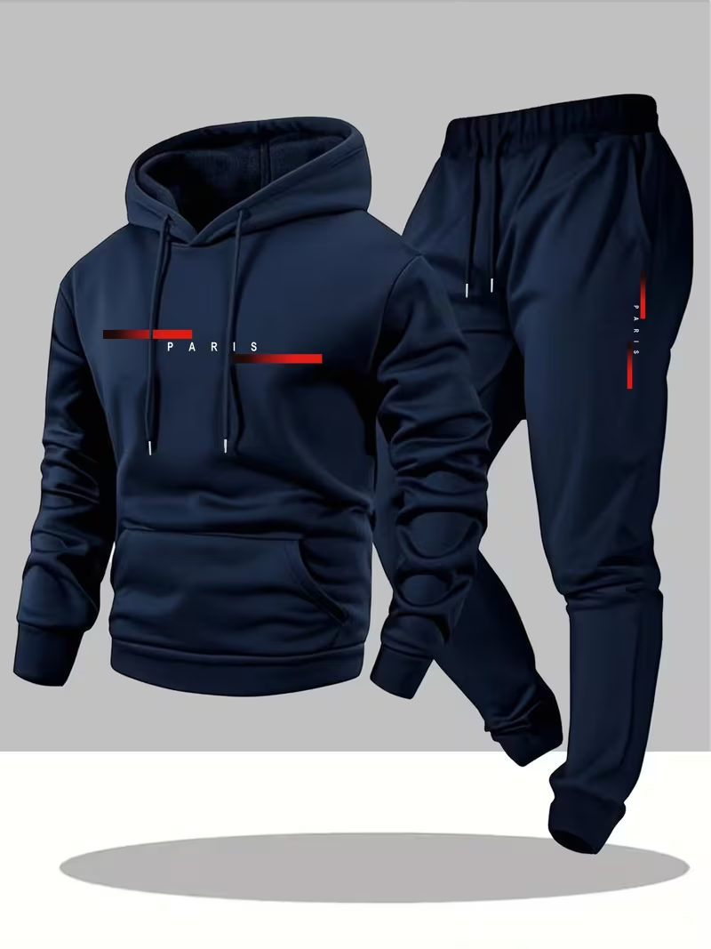 Мужской модный комплект с прин – обзор и цена Warm Winter Clothing