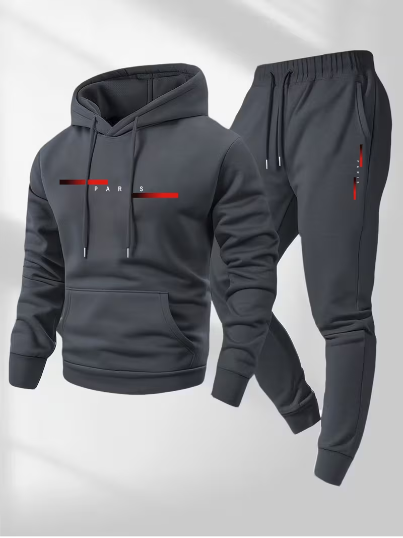 Мужской модный комплект с прин – обзор и цена Warm Winter Clothing