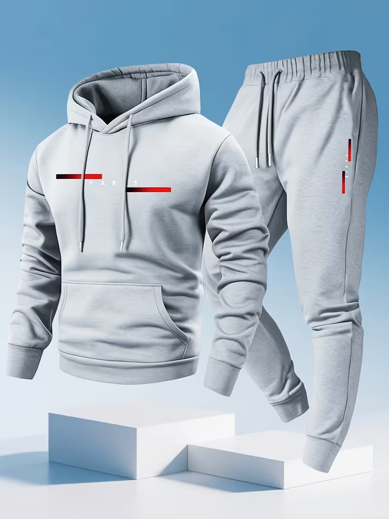 Мужской модный комплект с прин – обзор и цена Warm Winter Clothing