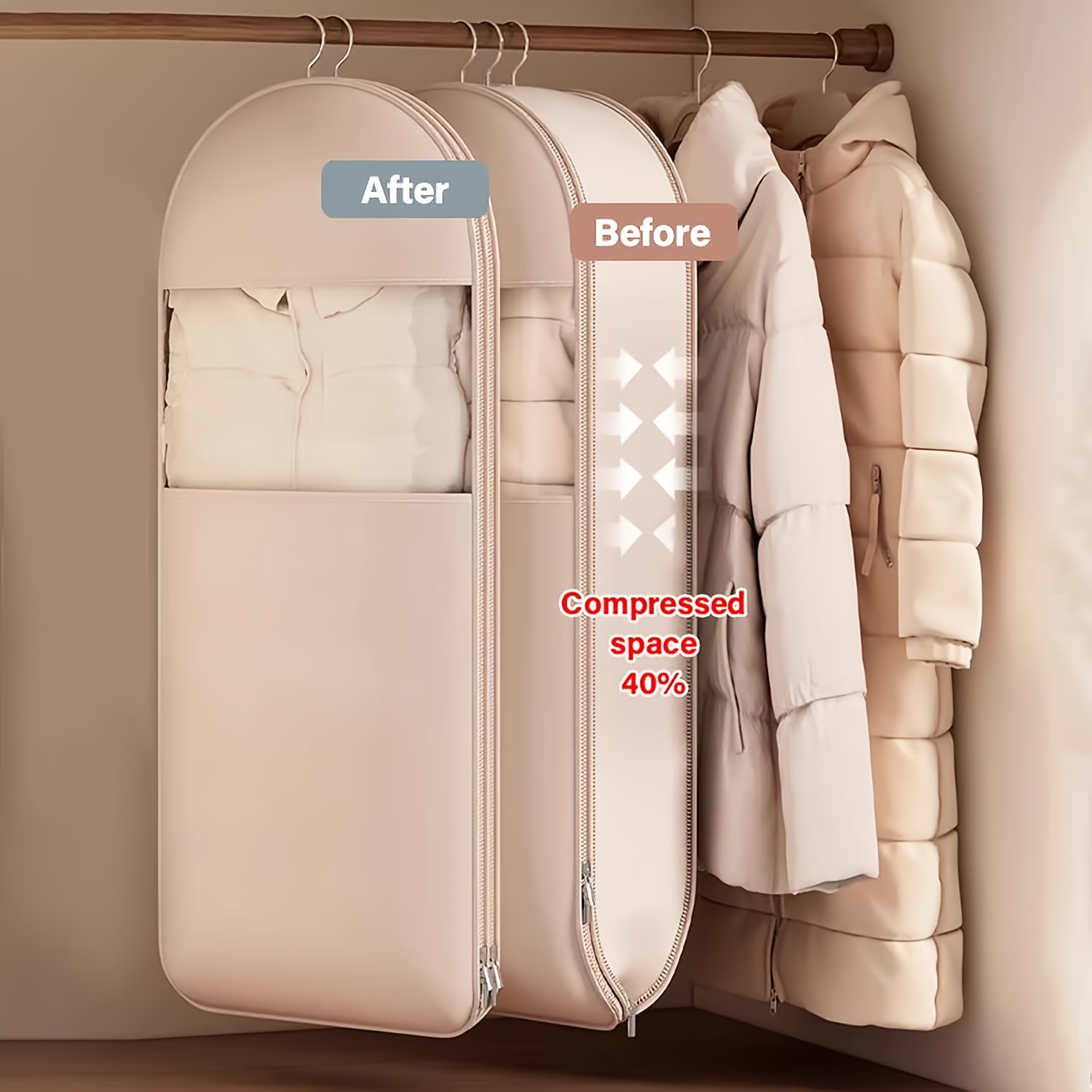 Бежевая компрессионная подвесн – обзор и цена Winter Clothing Organizer